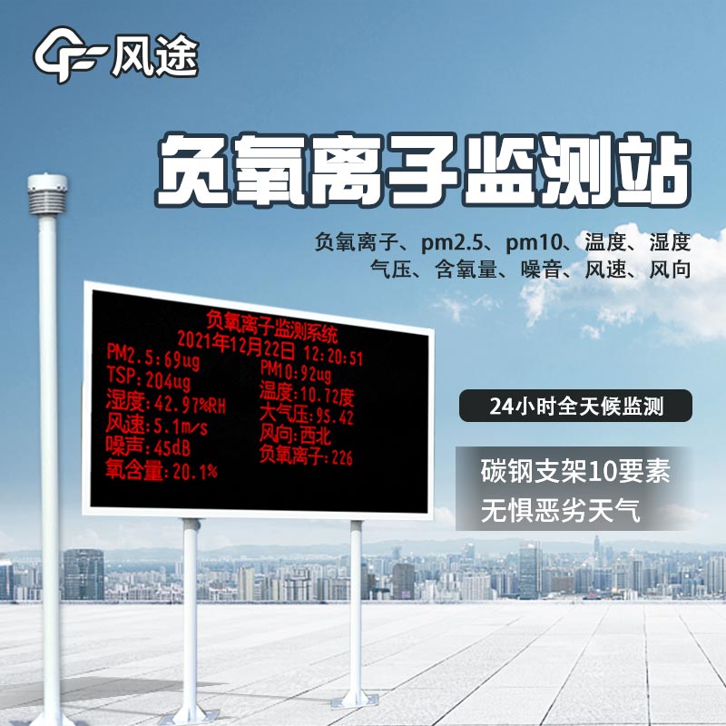 用數(shù)據(jù)量化生態(tài)效益，公園負（氧）離子監(jiān)測系統(tǒng)